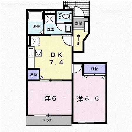 マーシャハイツ荒木　Ｃの物件間取画像